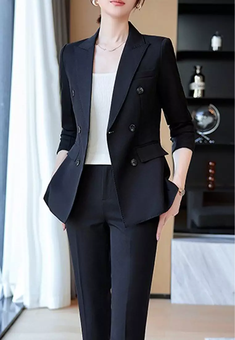 優雅時尚通勤西裝3件套裝 YGH-EM6612set-1