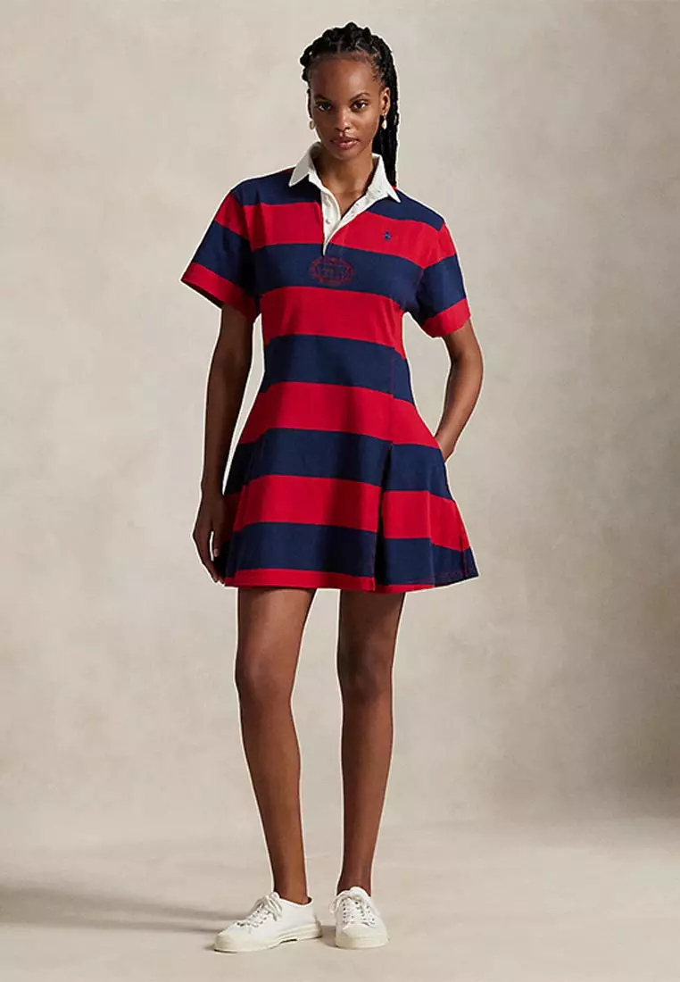 Striped Cotton Jersey Rugby Dress