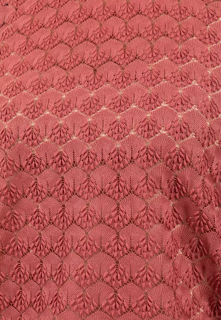 Long Sleeve Lace Jersey Top