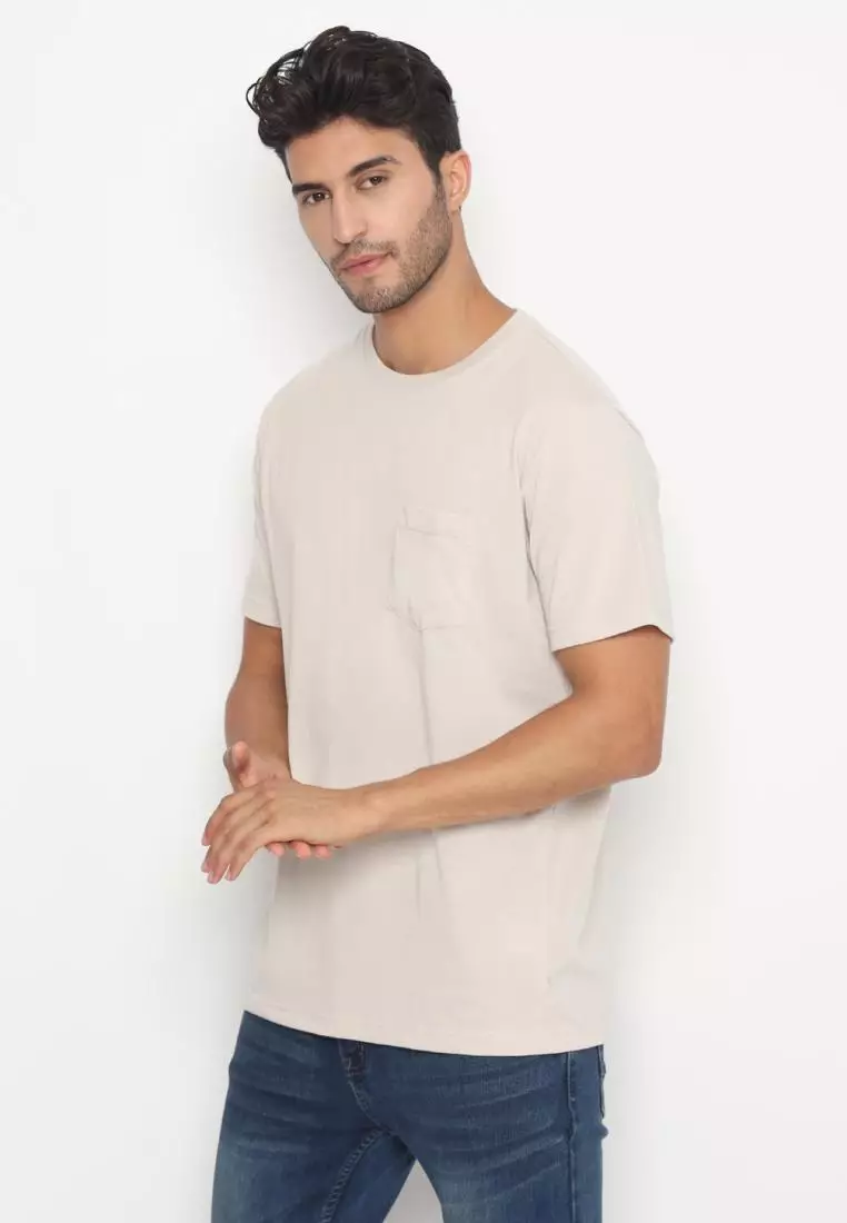 MATSUDA Kaos Polos Pocket T Shirt Cotton Chuo