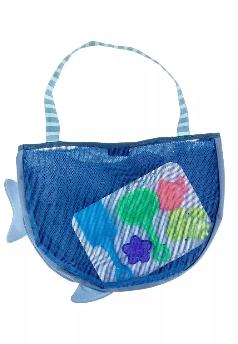Beach Tote With Sand Toys Shark