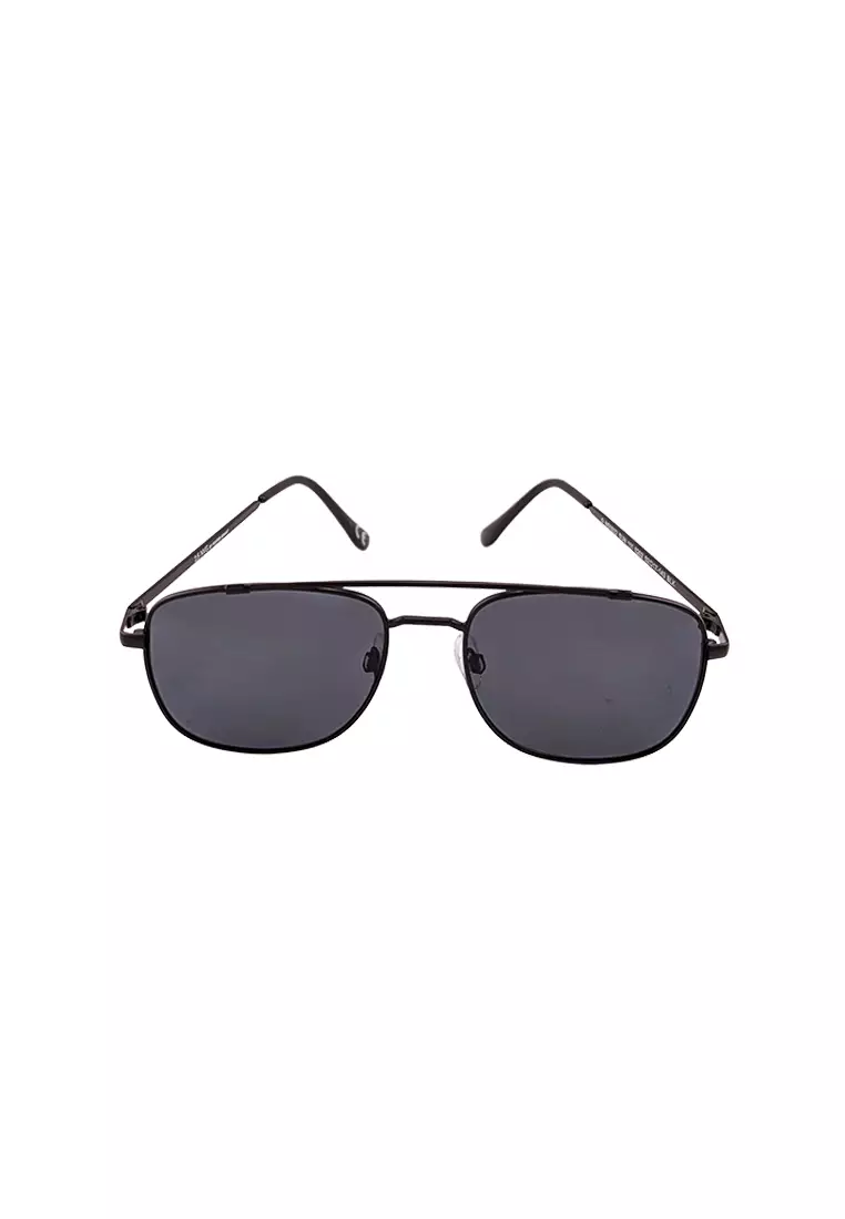 Men's Aviator Frame  Black Metal UV Protection Sunglasses - SUN1110202