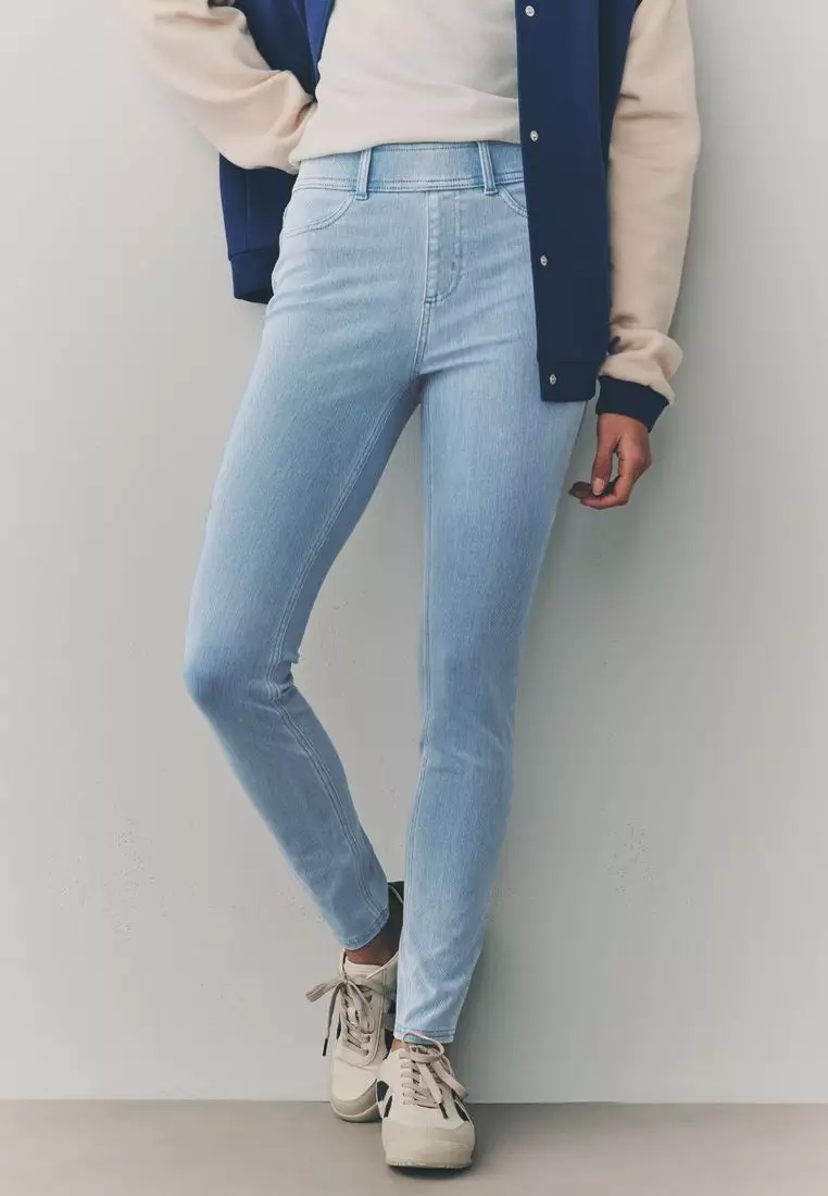 Buy NEXT Jersey Denim Leggings 2025 Online ZALORA