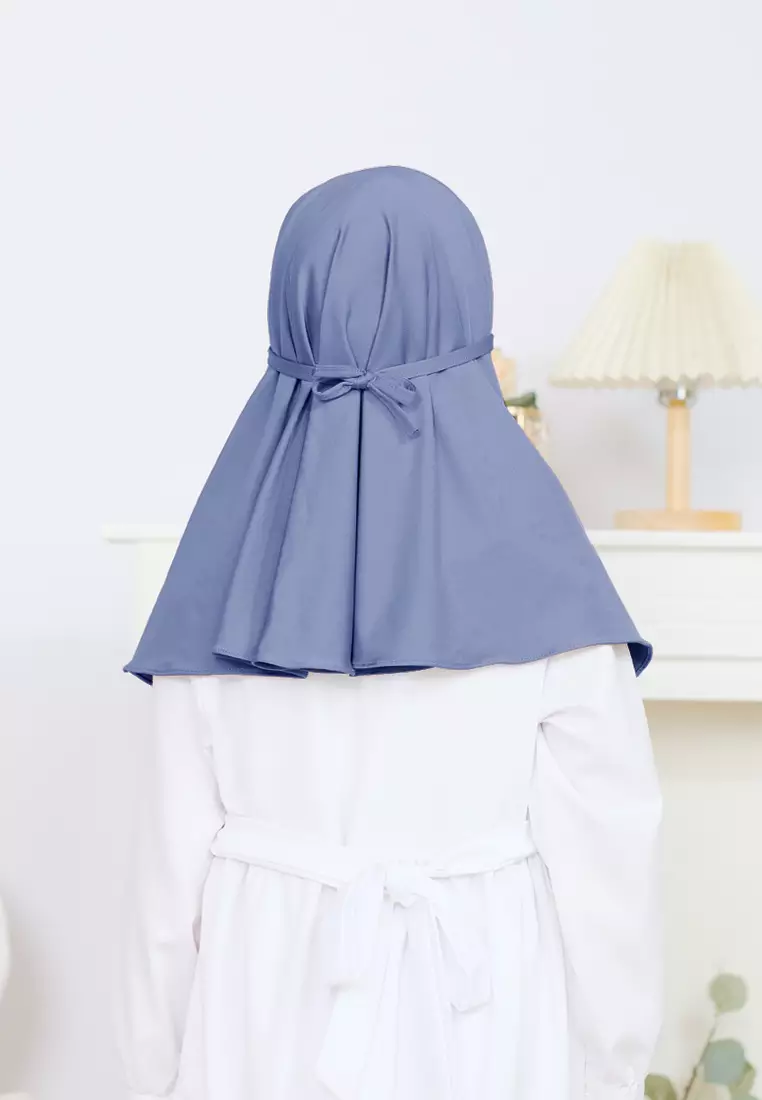 Cotton Bee - Alisha Hijab Instan Anak | Bergo Kerudung Tali Anak - L