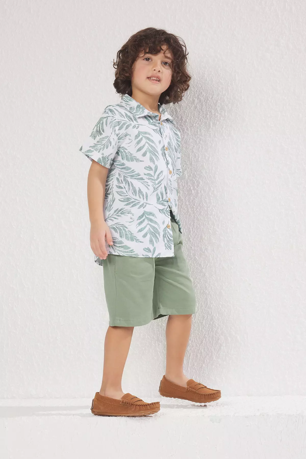Tropical Shirt and Shorts Set