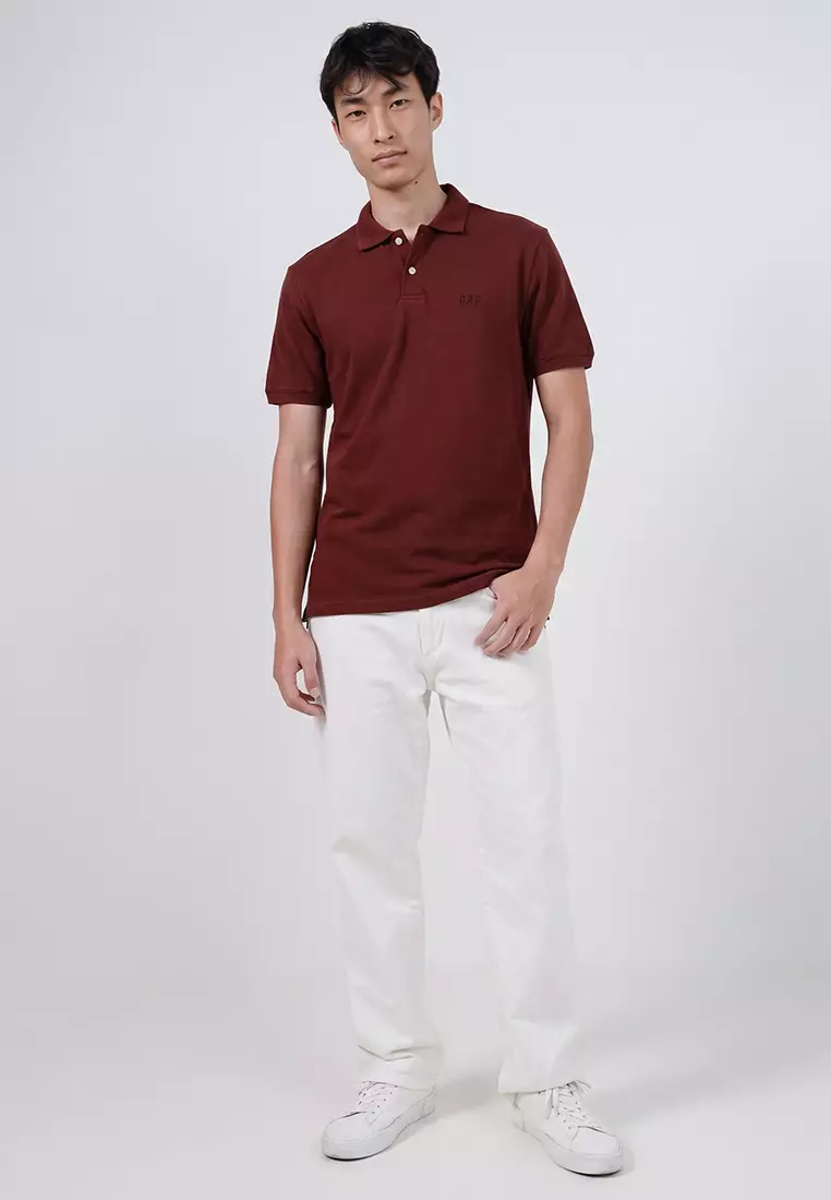 Logo Pique Polo Shirt
