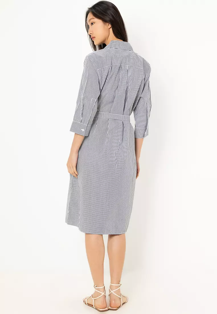 Asia Fit 3/4袖恤衫連身裙 - Tommy Mainline