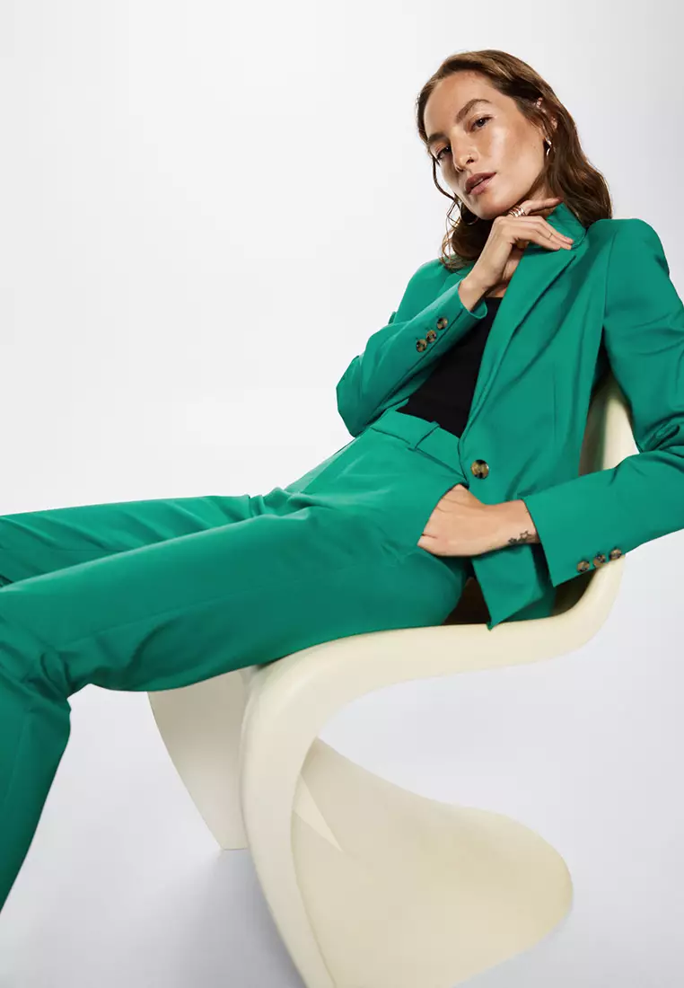 Mango structured hot sale suit blazer