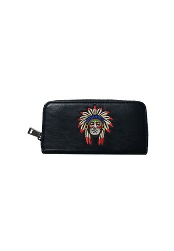 Lara black Men's simple leather wallet - Black - Indian 0BEF5ACB08304FGS_1