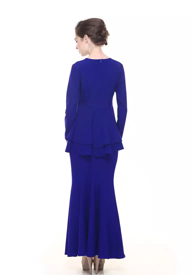 Lora Peplum in Royal Blue