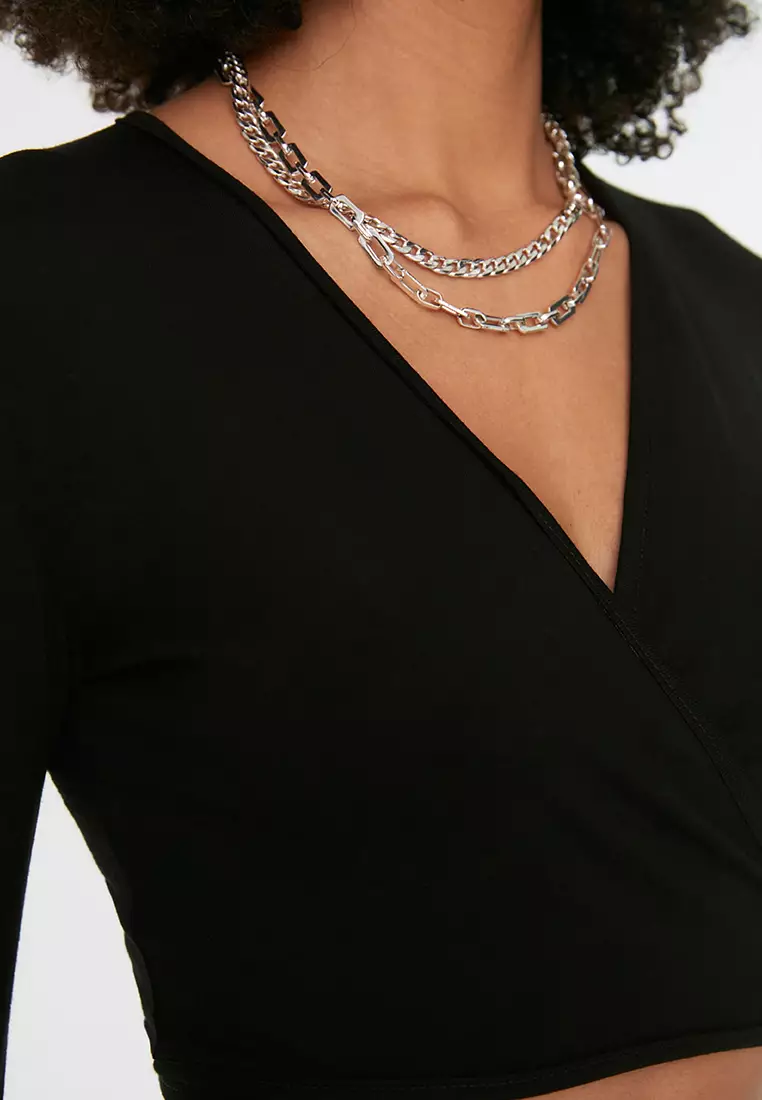 Tie Crossover Crop Top