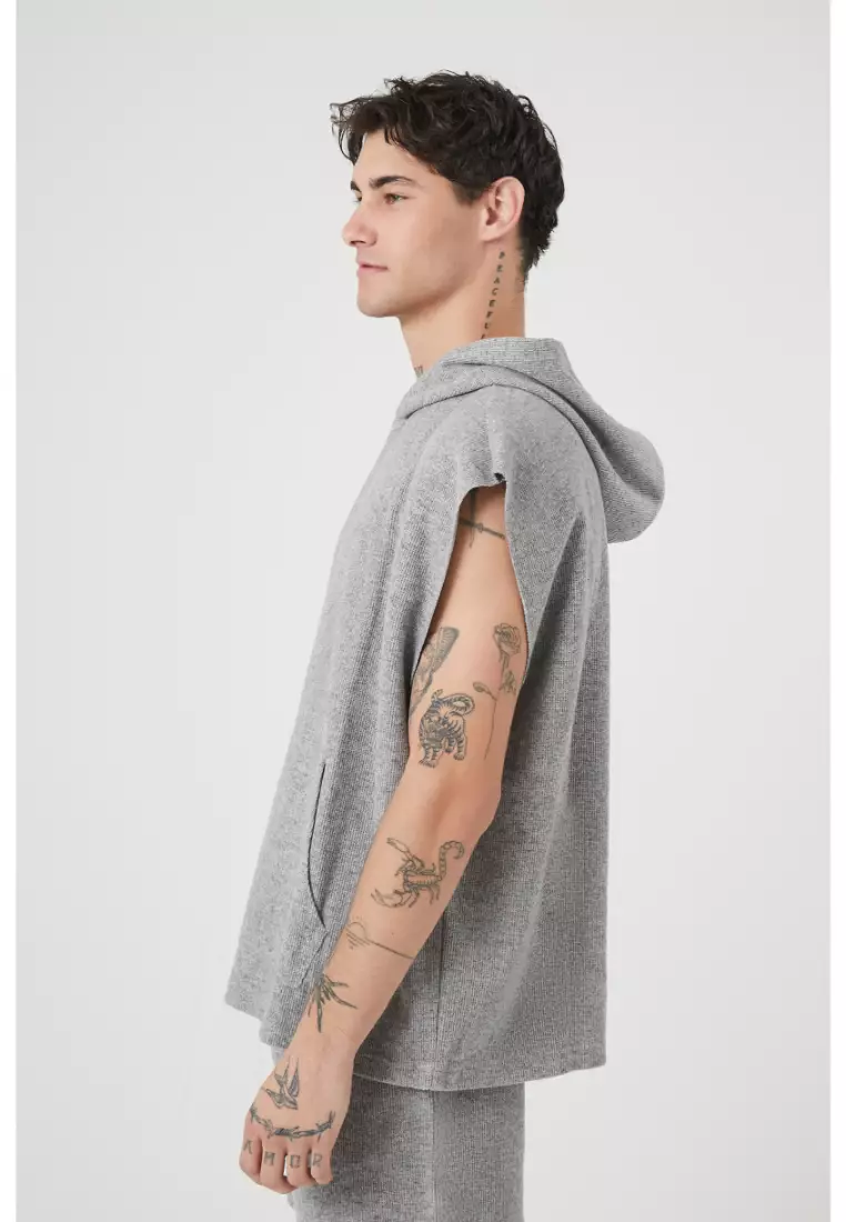Forever 21 sleeveless hoodie top