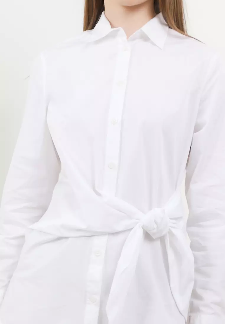 Pure Cotton Collared Knot Shirt
