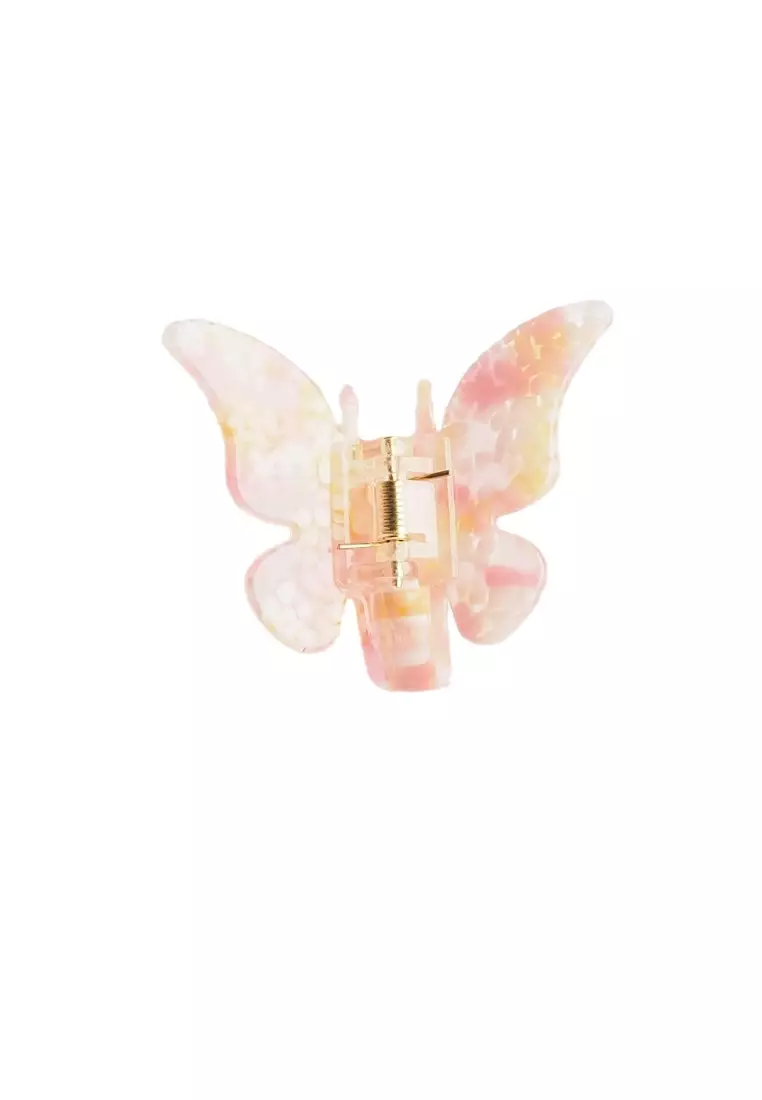 Medium Butterfly Claw Clip in Light Pink