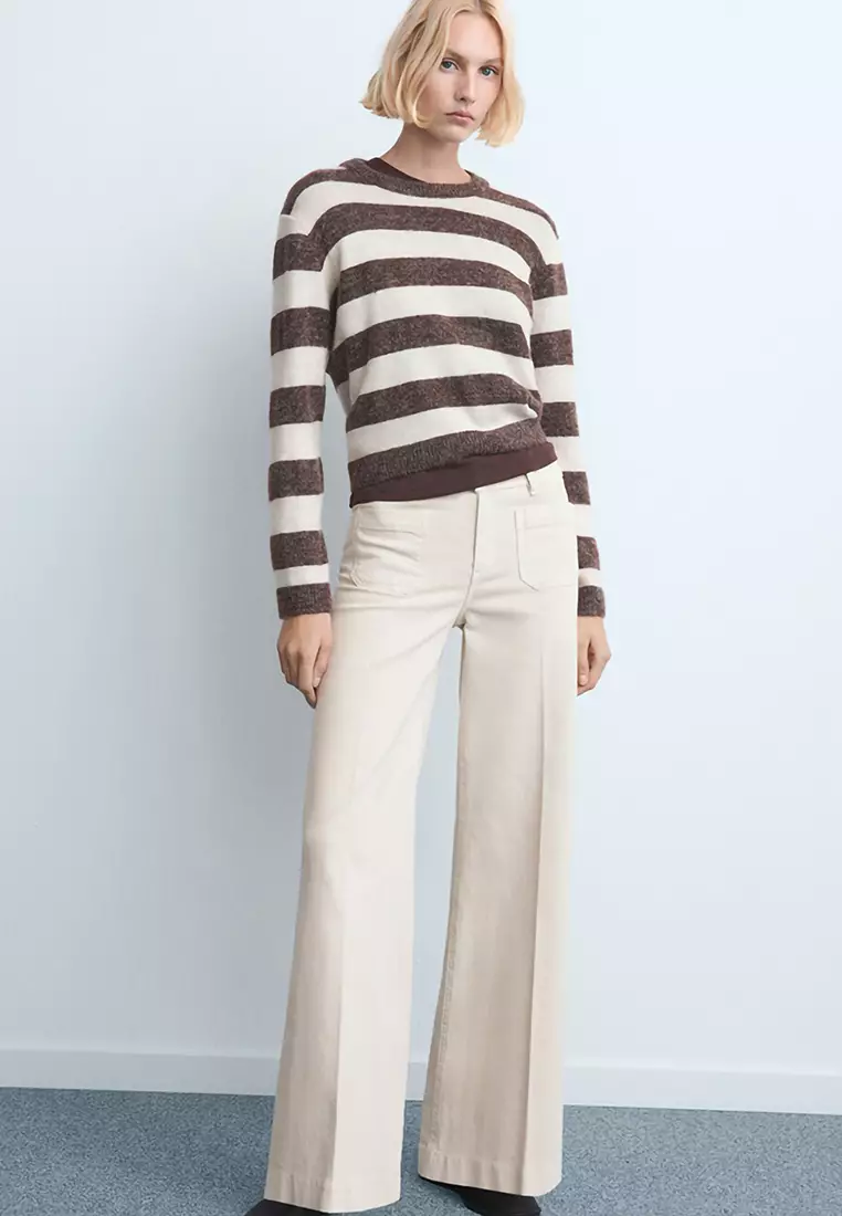 Wide-Leg Jeans With Pockets