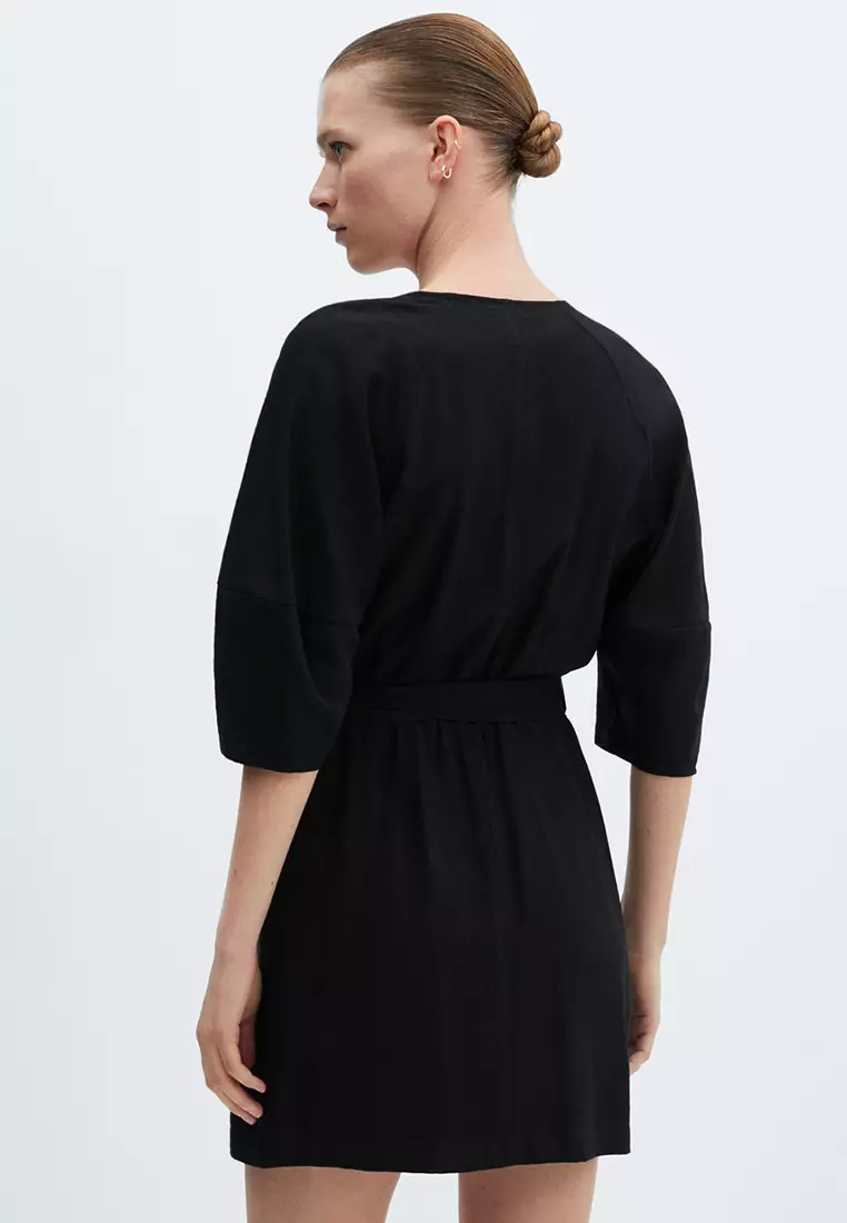 Buy Mango Bow Wrap Dress Online | ZALORA Malaysia