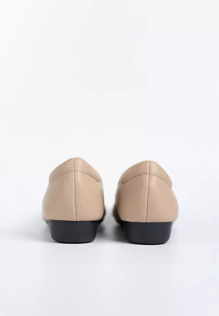 Benny Action Leather Flats
