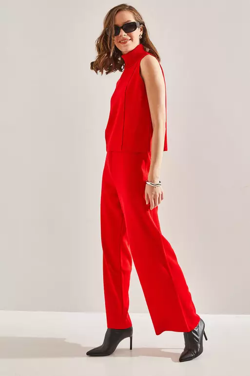 Women's Short Sleeve Blouse Knitwear Bottom Top Set