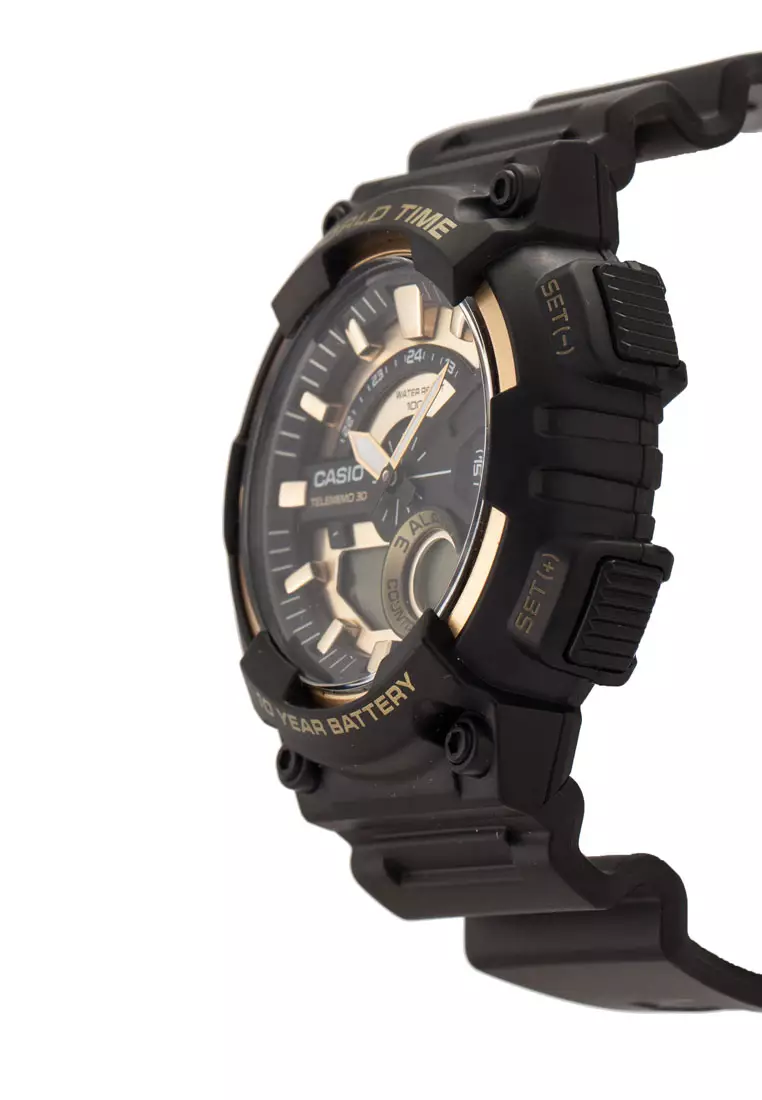 Jam Tangan AEQ-110BW-9A Hitam Emas