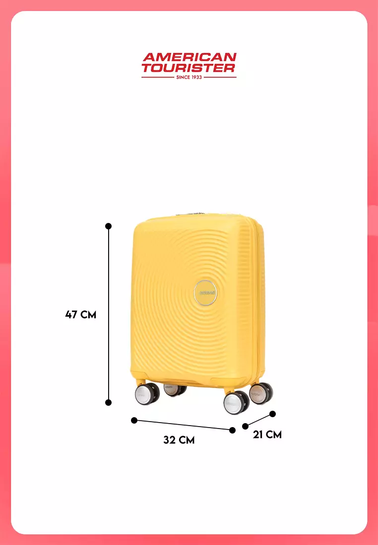 American Tourister Koper Hardcase Little Curio 17 AM - Gold Yellow