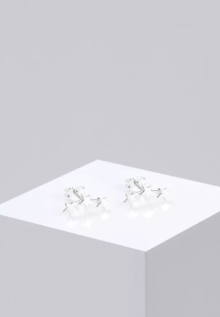 Anting Perhiasan Perak 925 Wanita Stars Astro Filigree