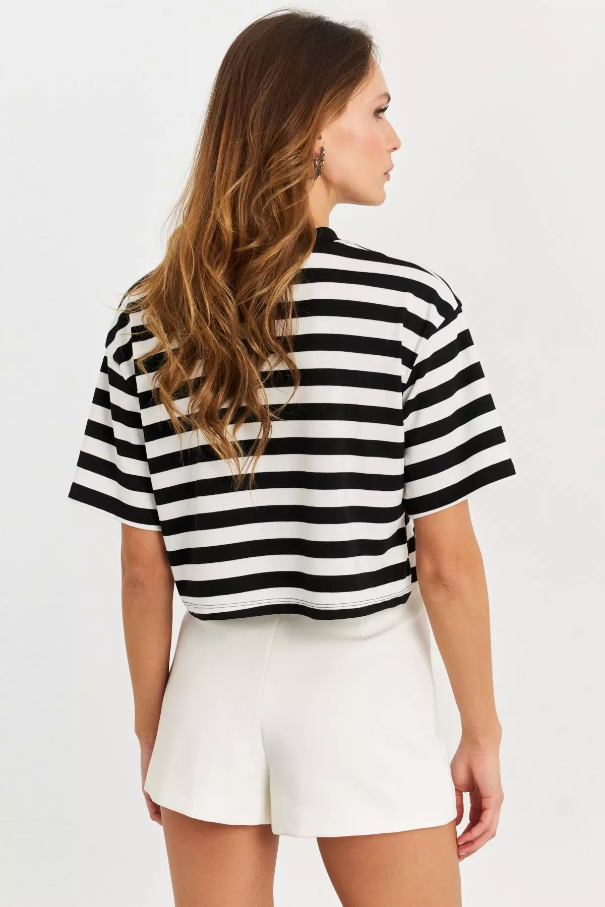 Striped Crop Blouse
