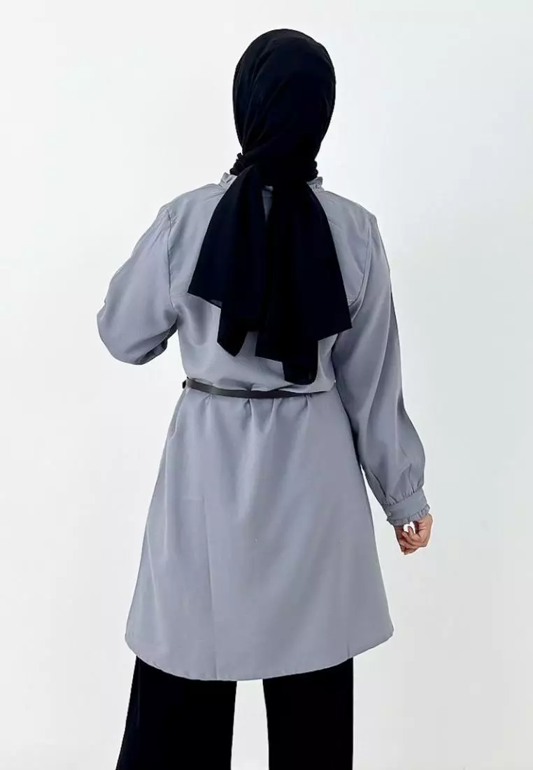 Alia Tunik (Atasan Muslim Wanita) Abu-Abu
