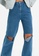 Trendyol blue Rip High Waist 90s Wide Leg Jeans 3190EAA6E74DFFGS_3