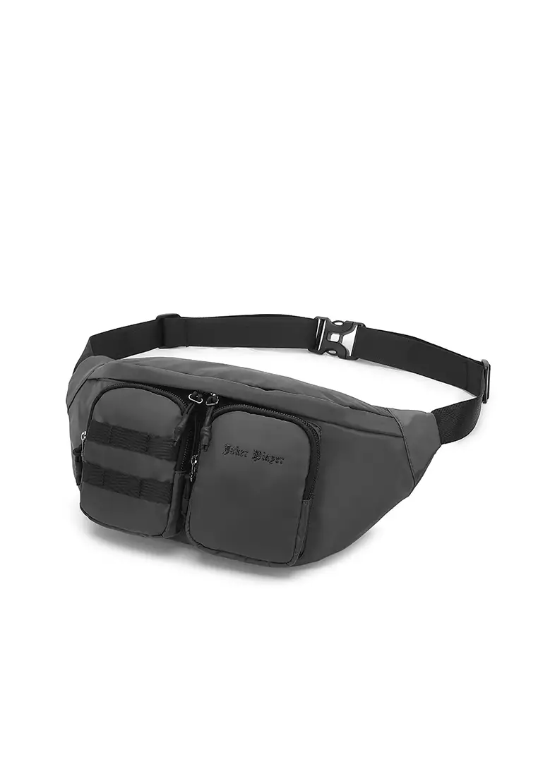 Men's Chest Bag / Sling Bag / Crossbody Bag - Grey