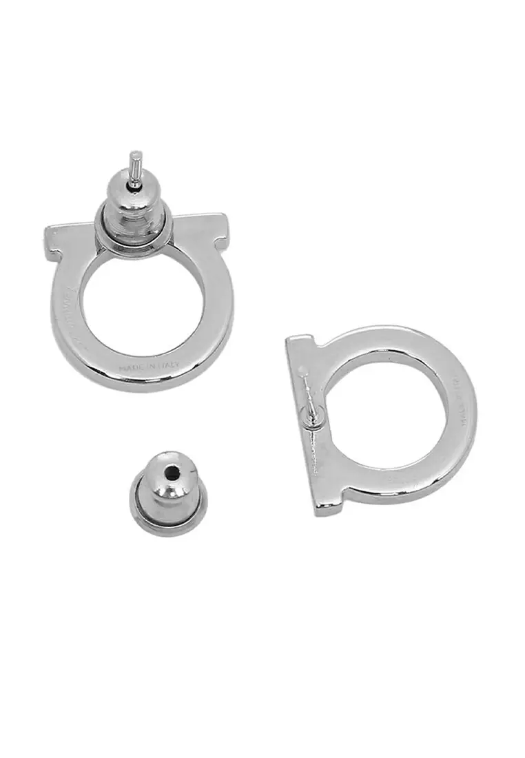 Gancini Earrings (L) Palladium 760119