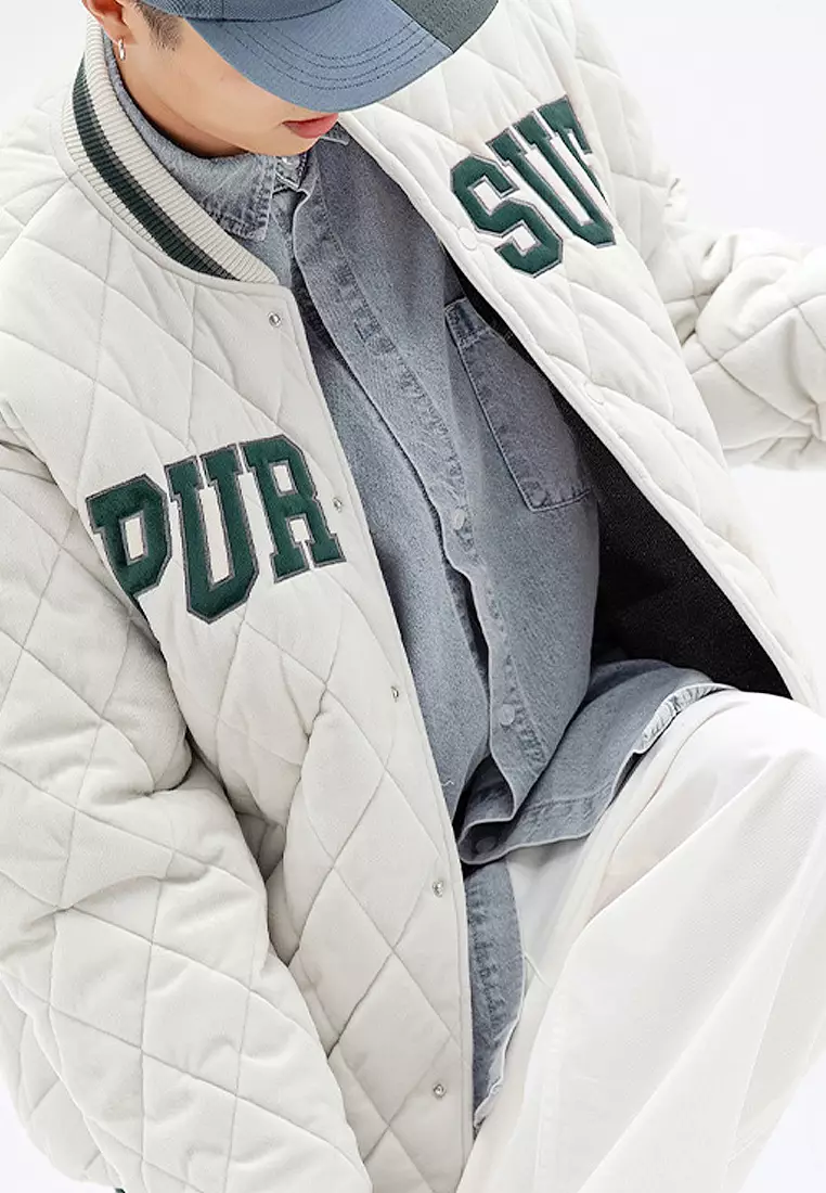 Patta sport quilted hotsell jacket cloud cream