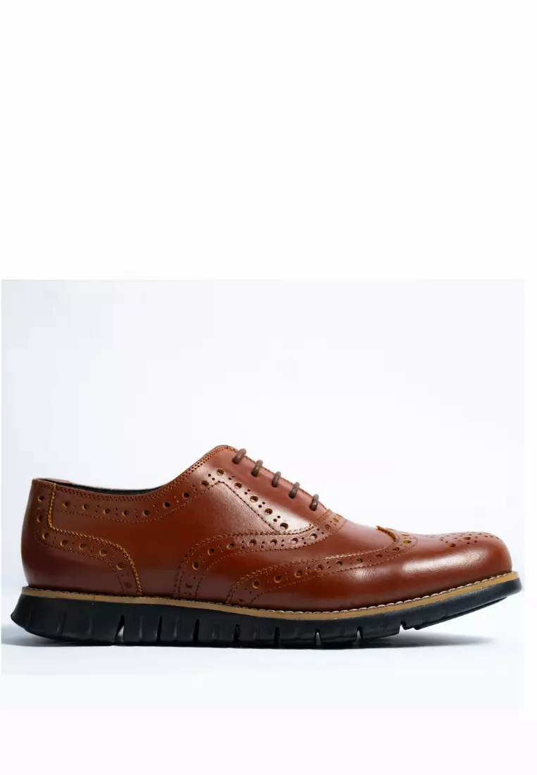 Discount on Jirras  shoes - SKU: Jirras Men Wingtip Oxford Shoes Genuine Leather Filipino Handcraft Jacob