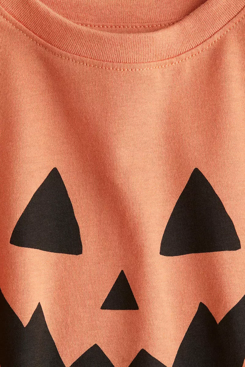 Motif-detail cotton T-shirt