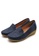 POLO HILL blue POLO HILL Ladies Low Wedge Heel Slip On Loafers 4DC2DSHE6157E8GS_3