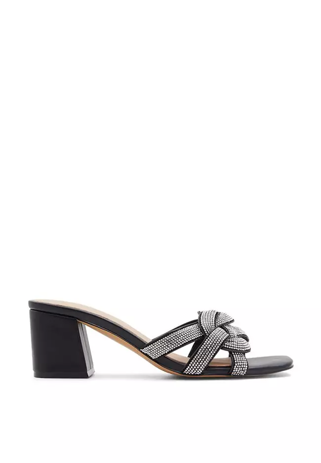 Aldo embellished top blush heeled sandals