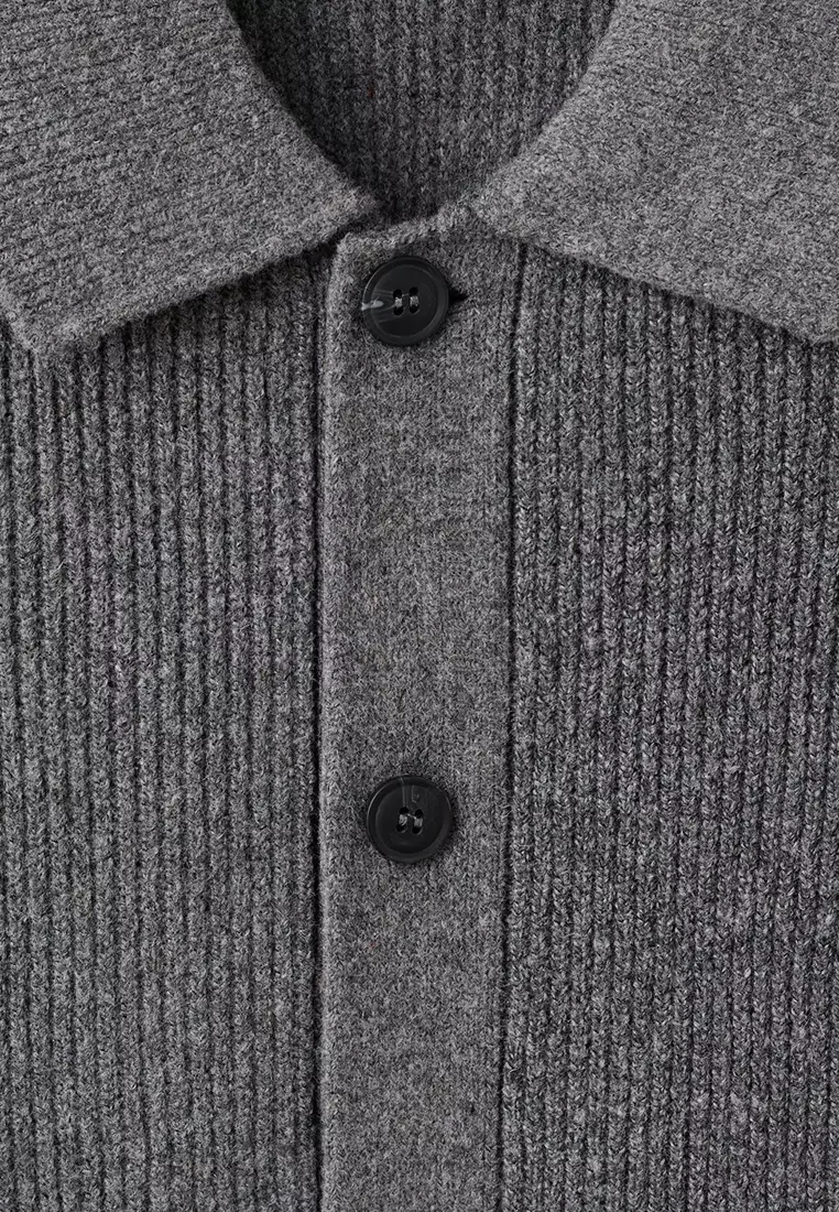 Ribbed Knit Cardigan