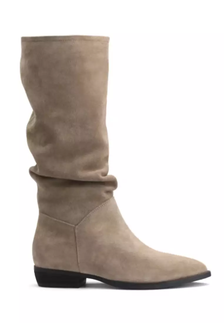 Discount on Twenty Eight Shoes  shoes - SKU: Pointy Suede Fabric Long Boots QZ2894-3