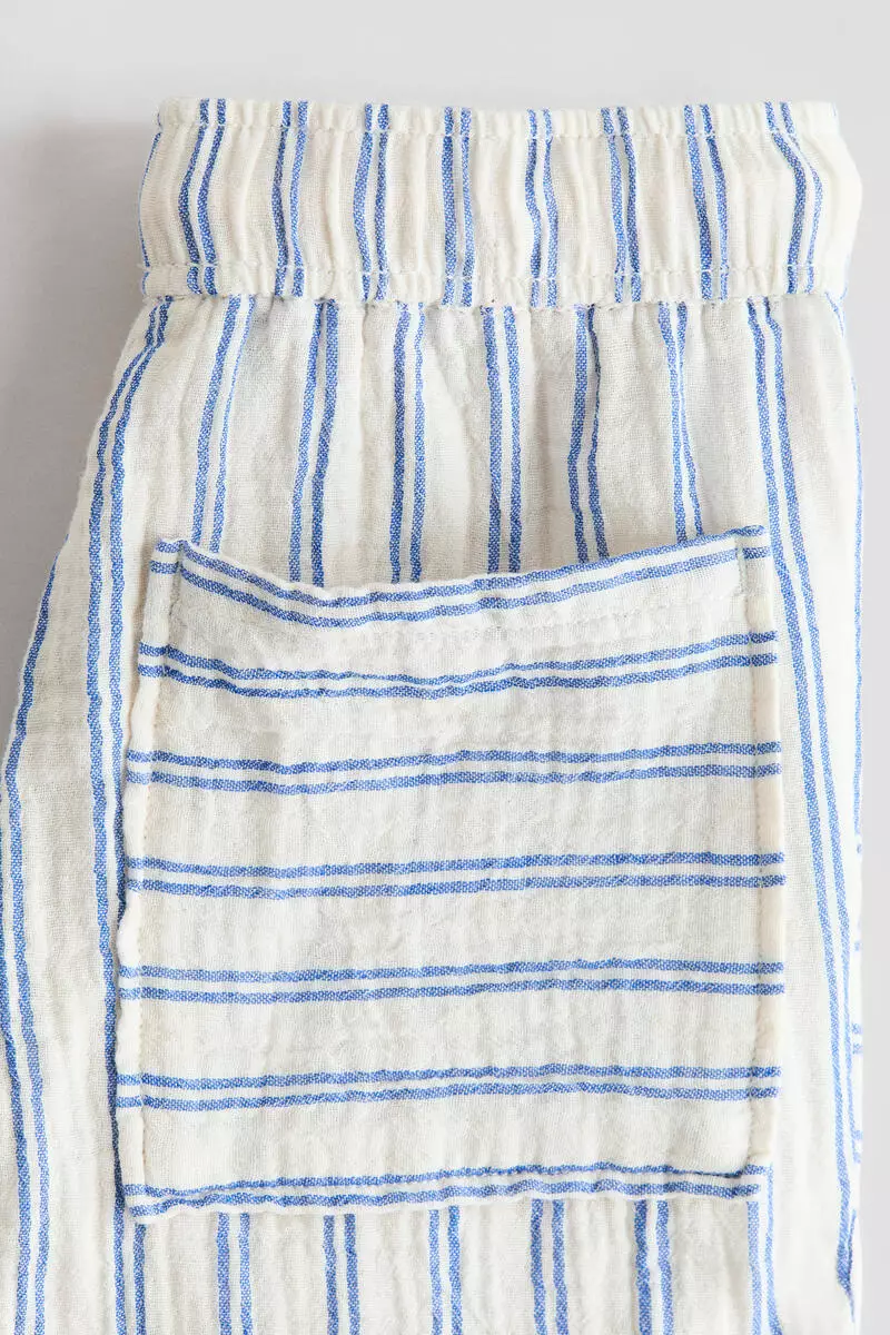Muslin drawstring trousers
