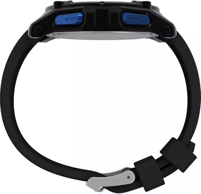 Jam Tangan Pria Timex Expedition Ridge Solar Chronograph Digital Dial Black Silicone Strap TW4B33900V5 Original