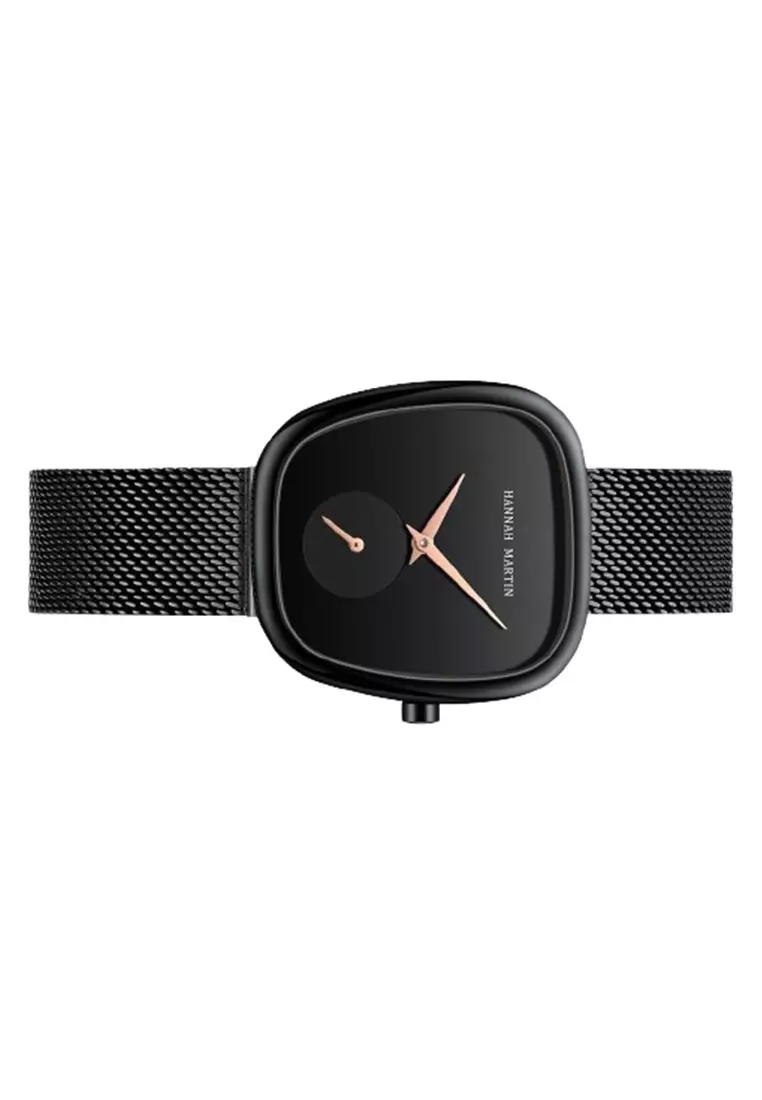 Jam Tangan Wanita 1251 Stainless Steel Mesh Tahan Air ORIGINAL - Black