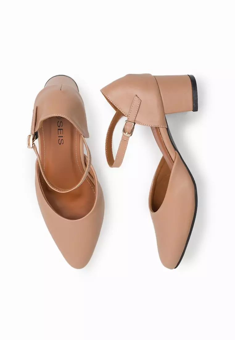 Seis Jeslin Sepatu Heels Wanita 5 cm-MOCCA