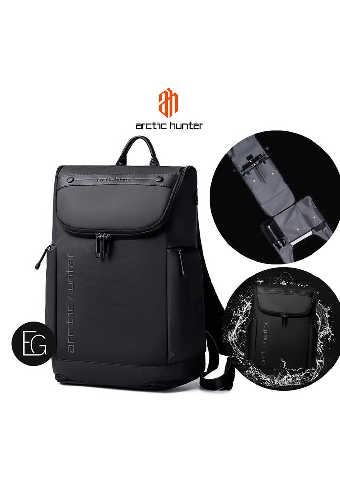 Jual Arctic Hunter Arctic Hunter B00465 Tas Ransel Backpack Laptop Kerja pria 15.6 Inch BLACK