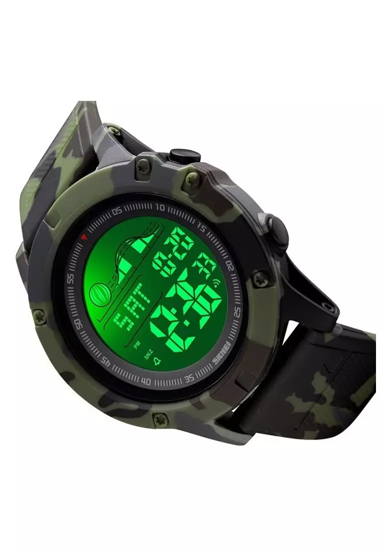 Jam Tangan Kasual Digital Pria Sport Waterproof Strap Tali Material Silikon LW20 ORIGINAL