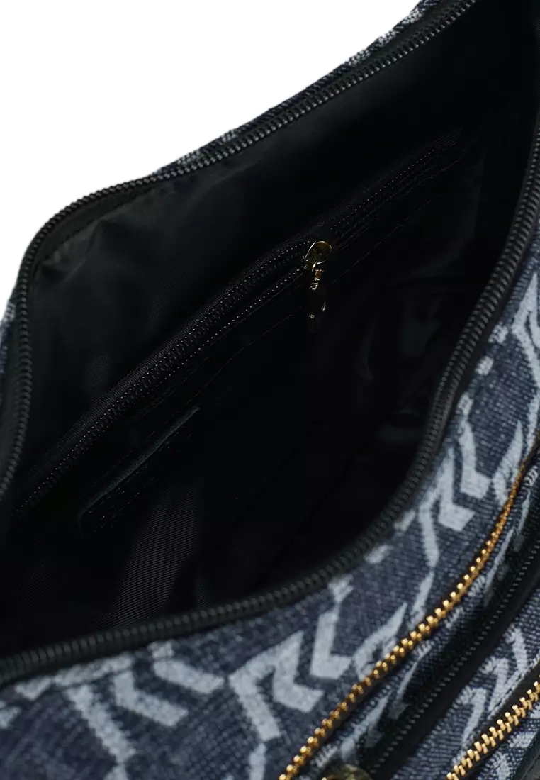 Denim Fabric Sling Bag