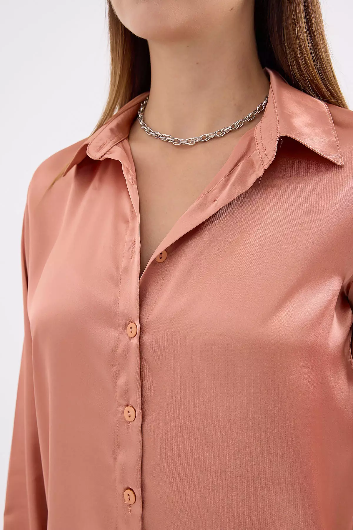 Lightly Flowy Satin Shirt