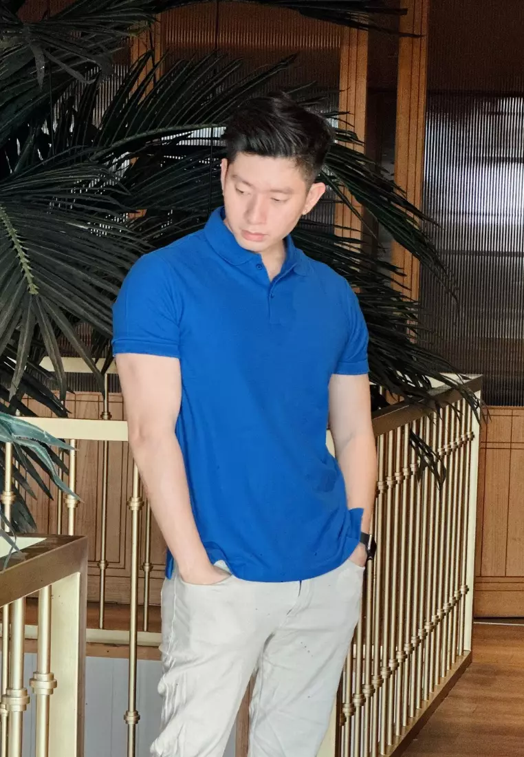 Kale Park Dark Blue 02 / Kaos Polo Pria Lengan Pendek Kerah / Polo Shirt Slim Fit