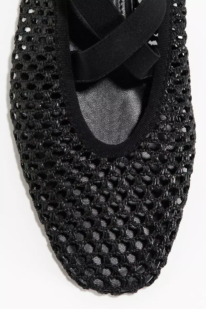 Braided ballet flats
