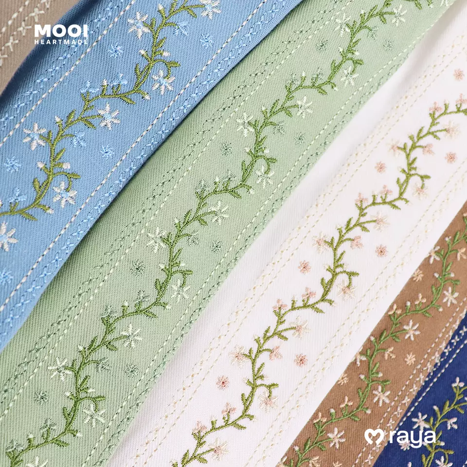 Mooi Tunik Wanita Atasan Wanita Raya Collection Elmira Tunic - Dusty Blue