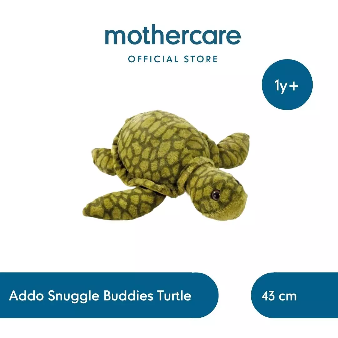 Addo Snuggle Buddies 20 - 70cm - Mainan Boneka Hewan Lembut Anak Bayi (Turtle)