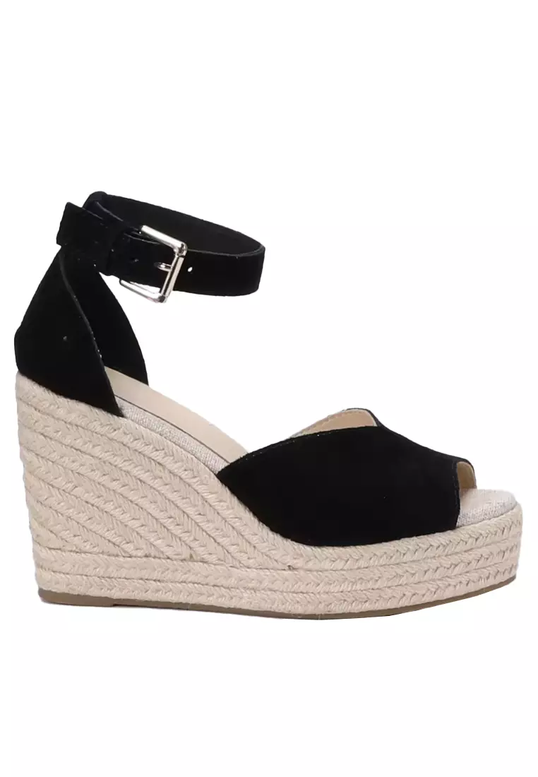 Discount on Twenty Eight Shoes  shoes - SKU: 11CM Buckle Strap Suede Wedge Espadrilles HB0406121
